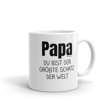 Load image into Gallery viewer, Papa du bist der grosste schatz der welt - Kaffeetasse Geschenk - wm5022
