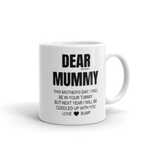 Load image into Gallery viewer, Mum to be gifts, Happy Mothers day gift, To mummy from bump, Next year ill cuddle with you, Funny coffee mug tea cup, Christmas present