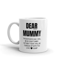 Load image into Gallery viewer, Mum to be gifts, Happy Mothers day gift, To mummy from bump, Next year ill cuddle with you, Funny coffee mug tea cup, Christmas present