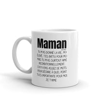 Load image into Gallery viewer, Maman Je T&#39;aime - Tasse de café - Cadeaux rigolos - wm5041
