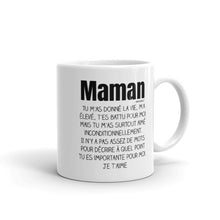 Load image into Gallery viewer, Maman Je T&#39;aime - Tasse de café - Cadeaux rigolos - wm5041
